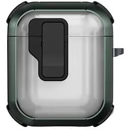 Футляр протиударний Locking Button для навушників Airpods 1/2 Apple Green
