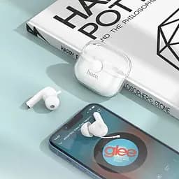 Бездротові навушники Borofone BW15 блютуз стерео гарнітура біла - мініатюра 4