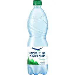 Вода мінеральна Карпатська Джерельна слабогазована 0.5 л