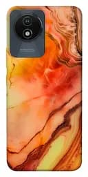 Чехол itsPrint Красный коралловый мрамор для Vivo Y02