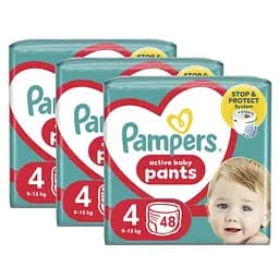 Набір підгузок-трусиків Pampers Active Baby Pants 4 (9-15 кг) 144 шт., 3 уп. х 48 шт.