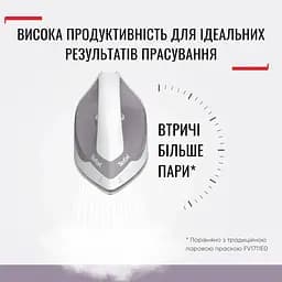 Праска-парогенератор Tefal Express Optimal 2200 Вт 1200 мл біло-сіра (SV4111E0) - мініатюра 4
