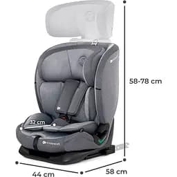 Автокрісло Kinderkraft Oneto3 i-Size Cool Grey KCONE300GRY0000 (00-00305211) - мініатюра 8