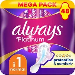 Гигиенические прокладки Always Platinum Normal (Размер 1) 48 шт.