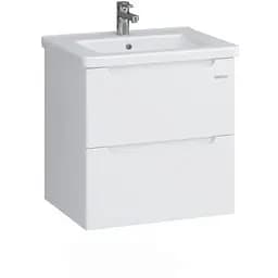 Тумба підвісна Sanwerk Ера Air 60 Білий з умивальником Space Line (MV0000854) Білий