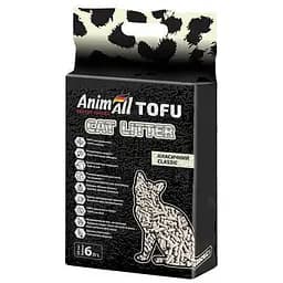Соевый наполнитель AnimAll Tofu Classic без аромата для кошек 6 литров 2.6 кг