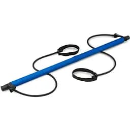 Тренувальна палиця з еспандерами Hop-Sport HS-T090GS синя