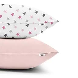 Набір наволочок Cosas G&R stars 40х60 см рожевий (SetPillow_StarGreyRose_Rose_40х60) - мініатюра 3
