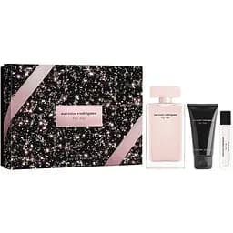 Набір Narciso Rodriguez For Her 100 мл парфумована вода + edp 10 мл + 50 мл лосьон для тіла