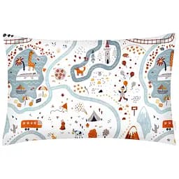 Набір наволочок Cosas Traveling animals 50х70 см теракотовий (SetPillow_AnimalsRoad_50х70) - мініатюра 1