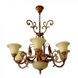 Люстра підвісна Brille прованс для холу E27 40W Cop (BKL-177S/8)