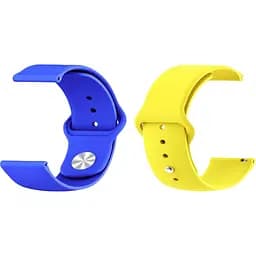 Набір ремінців BeCover Ukrainian Freedom для Huawei Watch GT (22 mm)/GT 2 46 mm/GT 2 Pro/GT Active/Honor Watch Magic/Magic 2/GS Pro/Dream Yellow-Blue (707823)