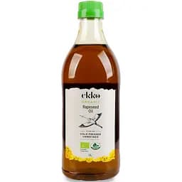 Масло Ekko рапсовое нерафинированное органическое холодного отжима 1 л.