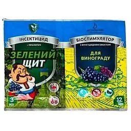 Інсектицид з біостимулятором Зелений щит для винограду Agromaxi 12 мл + 3 мл (53416)