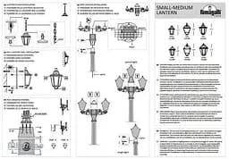 Вуличний світильник Ideal Lux ANNA AP1 SMALL NERO (101552) - мініатюра 2