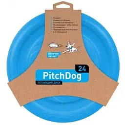 Игровая тарелка для апортировки PitchDog, 24 см, голубой (62472)