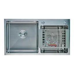 Кухонная мойка Zerix ZH7843DS-215 ZM5570, Нержавеющая сталь