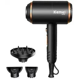 Фен для сушіння та укладання волосся Kemei KM 8896 з дифузором