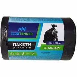 Мешки для мусора Mega Tender, стандарт, 35 л, 100 шт.