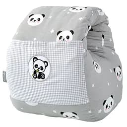 Подушка для годування Papaella Mini Панда, 28х30 см, сірий (8-31999)