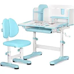Комплект мебели Mealux Panda Blue: стол+стул+полка (BD-28 BL)