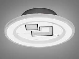 Світильник стельовий LED Diasha 12099, 32W, 3000K, акрил, метал, сучасний стиль, діаметр 20 см, IP20, 1760 лм - мініатюра 3