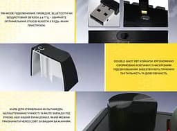 Клавиатура игровая механическая HATOR HTK-4160-UA Skyfall 65 PRO Wireless Aurum Vanila Silent Switch USB, 2,4 ГГц, BT 5.3 Black-White - мініатюра 10