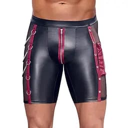 Мужские шорты Nek S (черный с красным)