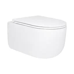 Унитаз подвесной Qtap Taurus безободковый с сиденьем Soft-close QT2433084EUQW, Белый