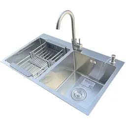 Комплект мийка + змішувач Romzha Arta U-730D (A)