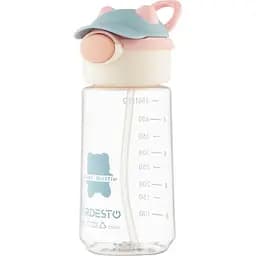 Пляшка для води Ardesto Bear 550 мл рожева (AR2255BB) - мініатюра 2