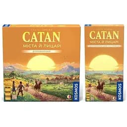 Настольная игра Rozum Набор дополнений к игре Катан: Города и рыцари + Города и рыцари. Дополнение для 5-6 игроков (укр.) (R104UA+1)