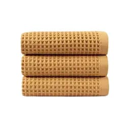 Полотенце Lotus Home - Waffle mustard горчичный 50x90
