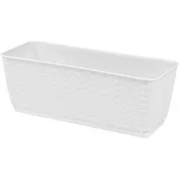 Балконний ящик Prosperplast Ratolla, 400 мм, білий (75964-449)