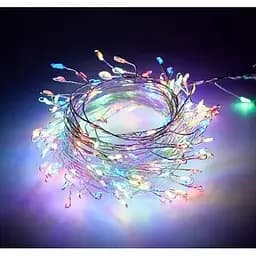 Світлодіодна гірлянда крапля нитка LTL довжина 2,5 м 25led батареї різнокольорова RGB