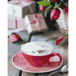 Картина по номерам Brushme Чашка капучино 40x50 см