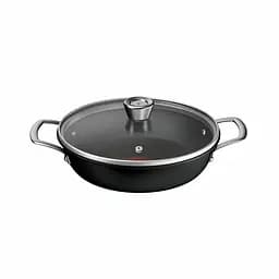 Tefal Сотейник Tefal Excellence+, з кришкою, 24см, алюміній, скло, бакеліт, чорний