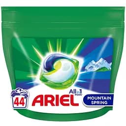 Капсули для прання Ariel Pods All-in-1 Гірське джерело 44 шт.