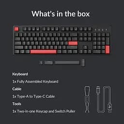 Клавіатура Lemokey X3 Keychron Red EN/UKR RGB Black (X3-H1-UA) - мініатюра 3