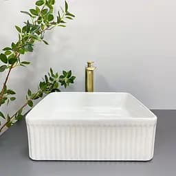 Умивальник VBI Bolzano white накладний VBI-013800, Білий - мініатюра 4