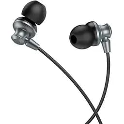 Навушники Hoco Delighted metal universal earphones with microphone M98 чорні - мініатюра 6