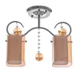 Люстра стельова Brille для передпокою E27 60W CH/BR (LK-616C/2)