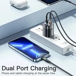 Зарядний пристрій Essager GaN III PD USB-C USB-A з дисплеєм 33W - мініатюра 4