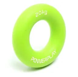 Еспандер кістьовий PowerPlay силіконовий PP-4324 Hand Grip Ring Medium 20 кг Зелений (PP_4324_20kg) - мініатюра 2