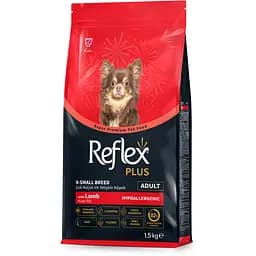 Сухий корм для собак мініатюрних порід Reflex Plus повноцінний та збалансований з ягням 1.5 кг 