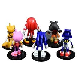 Ігровий набір Сонік Sonic The Hedgehog на підставці 6 шт - мініатюра 3