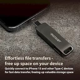 Флешка подвійна - 2 виходи Patriot Rage R550 32 GB USB-A + USB-C 3.2 (PE32GR550DSAD) - мініатюра 7