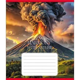 Зошит учнівський "Гармонія з природою" 060-610277K-4 в клітинку, 60 аркушів