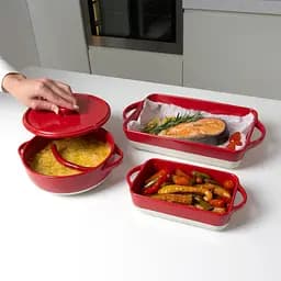 Форма для запікання МВМ My Home S 20.5х10.5х5.5 см (KP-44 S WHITE/RED) - мініатюра 9