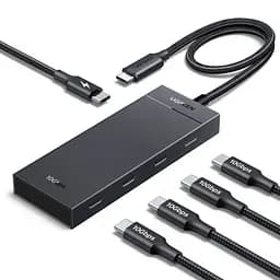 Хаб USB 3.2 Type-C -> 4хUSB-C 3.2 Gen2 10Gbps PD 100W Black CM806 Ugreen - мініатюра 2